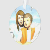 Jungfrau Maria und das Kind Jesus Ornament (Vorderseite)