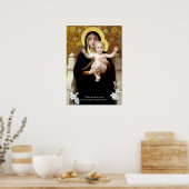 Jungfrau Maria und Jesus Christus Poster (Küche)