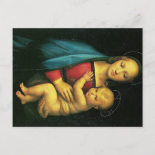 Jungfrau Maria und Jesus Christus Postkarte