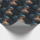 Jungfrau Maria und Jesus Christus Weihnachtskrippe Geschenkpapier (Ecke)