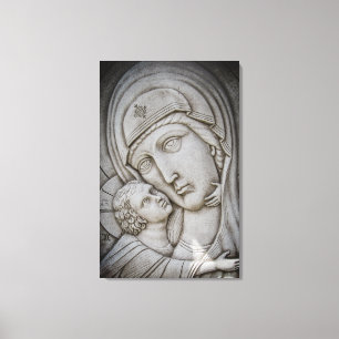 Jungfrau Maria und Jesus Leinwanddruck
