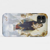 Jungfrau Maria und Jesus mit Engeln Case-Mate iPhone Hülle (Rückseite (Horizontal))