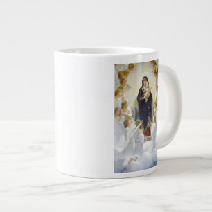 Jungfrau Maria und Jesus mit Engeln Jumbo-Tasse