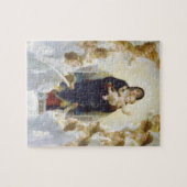 Jungfrau Maria und Jesus mit Engeln Puzzle (Horizontal)