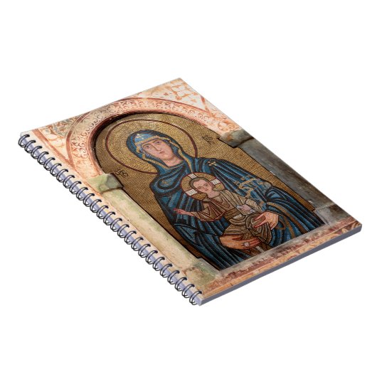 Jungfrau Maria und Jesus Mosaik Notizblock (Rechte Seite)