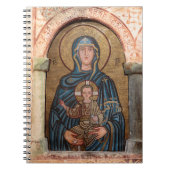 Jungfrau Maria und Jesus Mosaik Notizblock (Vorderseite)