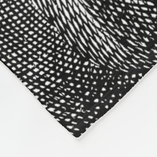 Jungfrau Maria und Jesus Schwarz und Weiß Fleecedecke (Ecke)