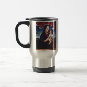 Jungfrau Maria und Kind Klassische Religiöse Kunst Reisebecher