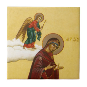 Jungfrau Marias russische Ikone Fliese