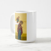 Jungfrau Marias russische Ikone Kaffeetasse (Vorderseite Links)