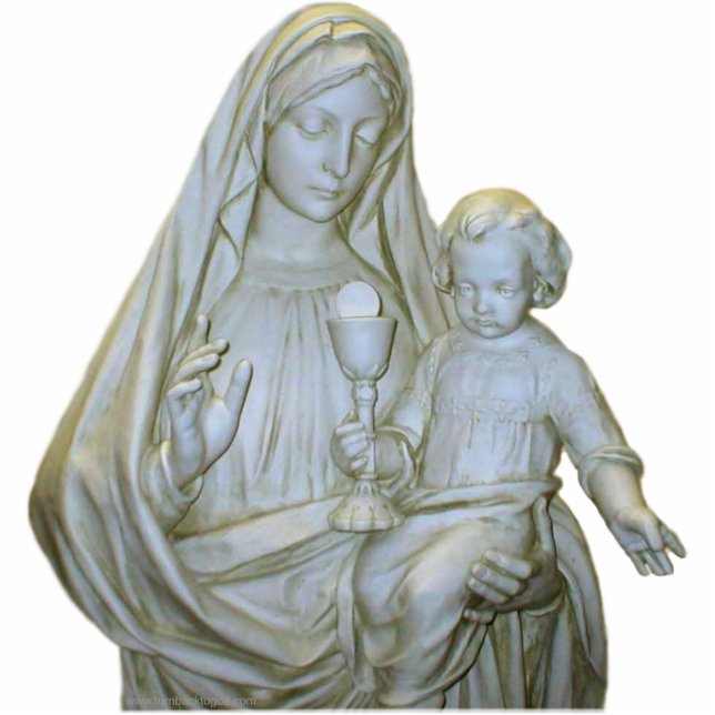 Jungfrau Mary 1 Fotoskulptur (Vorne)