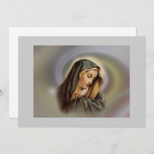 Jungfrau Mary 2 Einladung (Vorne/Hinten)