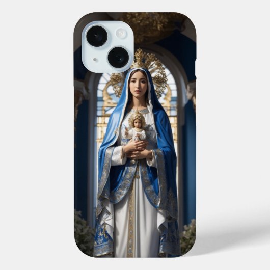 Jungfrau Mary and Baby Jesus Case-Mate iPhone Hülle (Rückseite)