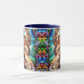 Jungfrau Mary and Baby Jesus Halted Glass Tasse (Zentrum)