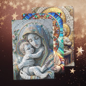 Jungfrau Mary and Baby Jesus | Mosaikwein Geschenkpapier Set