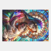 Jungfrau Mary and Baby Jesus | Mosaikwein Geschenkpapier Set (Vorderseite 2)