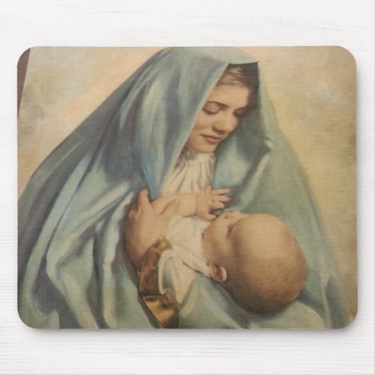 Jungfrau Mary and Baby Jesus Mousepad (Vorne)