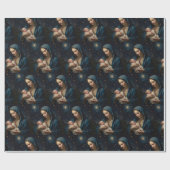 Jungfrau Mary and Baby Jesus Nativity Geschenkpapier (Flach)