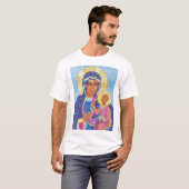 Jungfrau Mary and Child Jesus Black Madonna Mary T-Shirt (Vorne ganz)