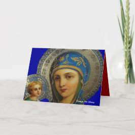 Jungfrau Mary and Child Jesus Feiertagskarte