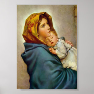 Jungfrau Mary and Child Madonna of the Streets Poster