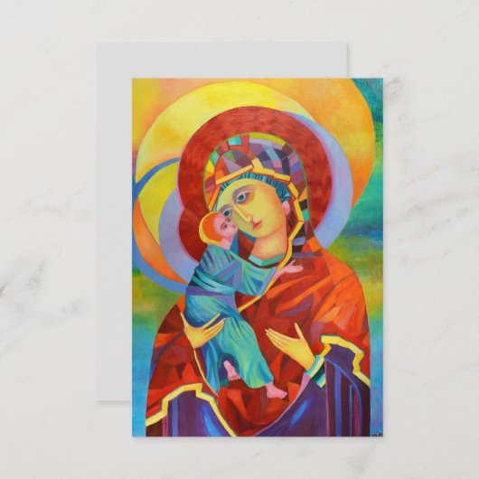 Jungfrau Mary and Child Our Lady Postcard (Vorne/Hinten)