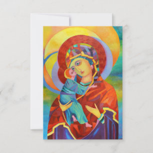 Jungfrau Mary and Child Our Lady Postcard