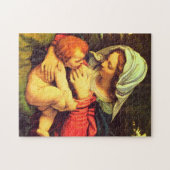 Jungfrau Mary and Child von Andrea Solario Puzzle (Horizontal)