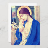 Jungfrau Mary and Child von Marianne Stokes Dankeskarte (Vorne/Hinten)