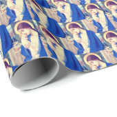 Jungfrau Mary and Child von Marianne Stokes Geschenkpapier (Rolleneckpunkt)