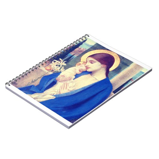 Jungfrau Mary and Child von Marianne Stokes Notizblock (Linke Seite)