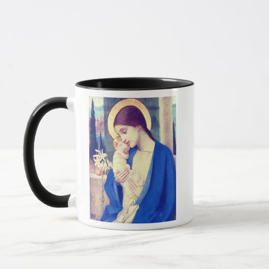 Jungfrau Mary and Child von Marianne Stokes Tasse (Links)