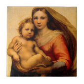 Jungfrau Mary and Child von Rafael Santi Fliese (Vorderseite)