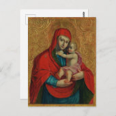 Jungfrau Mary and Jesus Child von Jan Rombauer Postkarte (Vorne/Hinten)