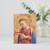 Jungfrau Mary Annuncion von Fra Angelico Postkarte (Stehend Vorderseite)
