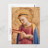 Jungfrau Mary Annuncion von Fra Angelico Postkarte (Vorne/Hinten)