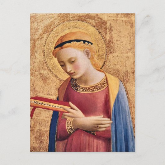 Jungfrau Mary Annuncion von Fra Angelico Postkarte (Vorderseite)