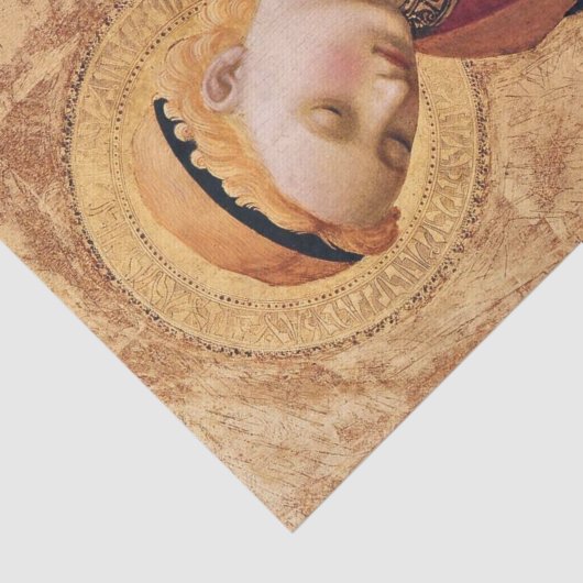 Jungfrau Mary Annuncion von Fra Angelico Seidenpapier (Ausschnitt)