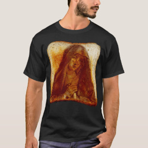 Jungfrau Mary auf Toast T-Shirt