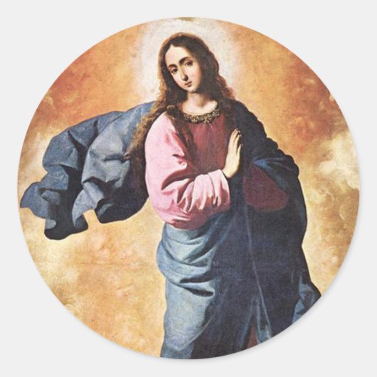 Jungfrau Mary Aufkleber (Vorderseite)