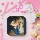 Jungfrau Mary, Baby Christ Jesus, mit Angels Paper Pappteller (Party)