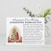 Jungfrau Mary Baby Jesus katholische Gedenkstätte  Karte (Stehend Vorderseite)