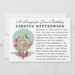 Jungfrau Mary Baby Jesus katholische Gedenkstätte  Karte