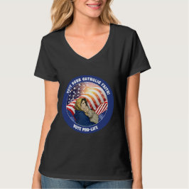 Jungfrau Mary Baby Jesus Prolife American Flag But T-Shirt
