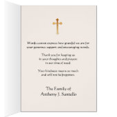 Jungfrau Mary Beerdigung Beileid Heilige Karte Dan (Innen (Rechts))