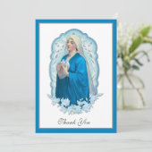 Jungfrau Mary Beerdigung Beileid Heilige Karte Dan (Stehend Vorderseite)