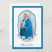 Jungfrau Mary Beerdigung Beileid Heilige Karte Dan (Vorne/Hinten)