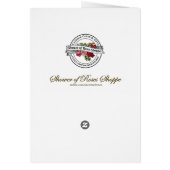 Jungfrau Mary Beerdigung Beileid Heilige Karte Dan (Hinten)