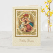 Jungfrau Mary Birthday Besondere Anlass Katholik Karte (Gelbe Blume)