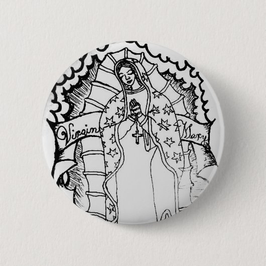 Jungfrau Mary Button (Vorderseite)